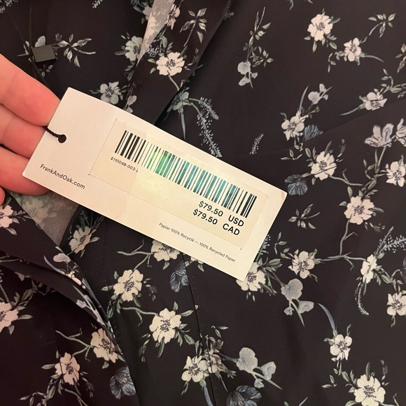 Frank and oak flower print button down shirt - Picture 4 of 9